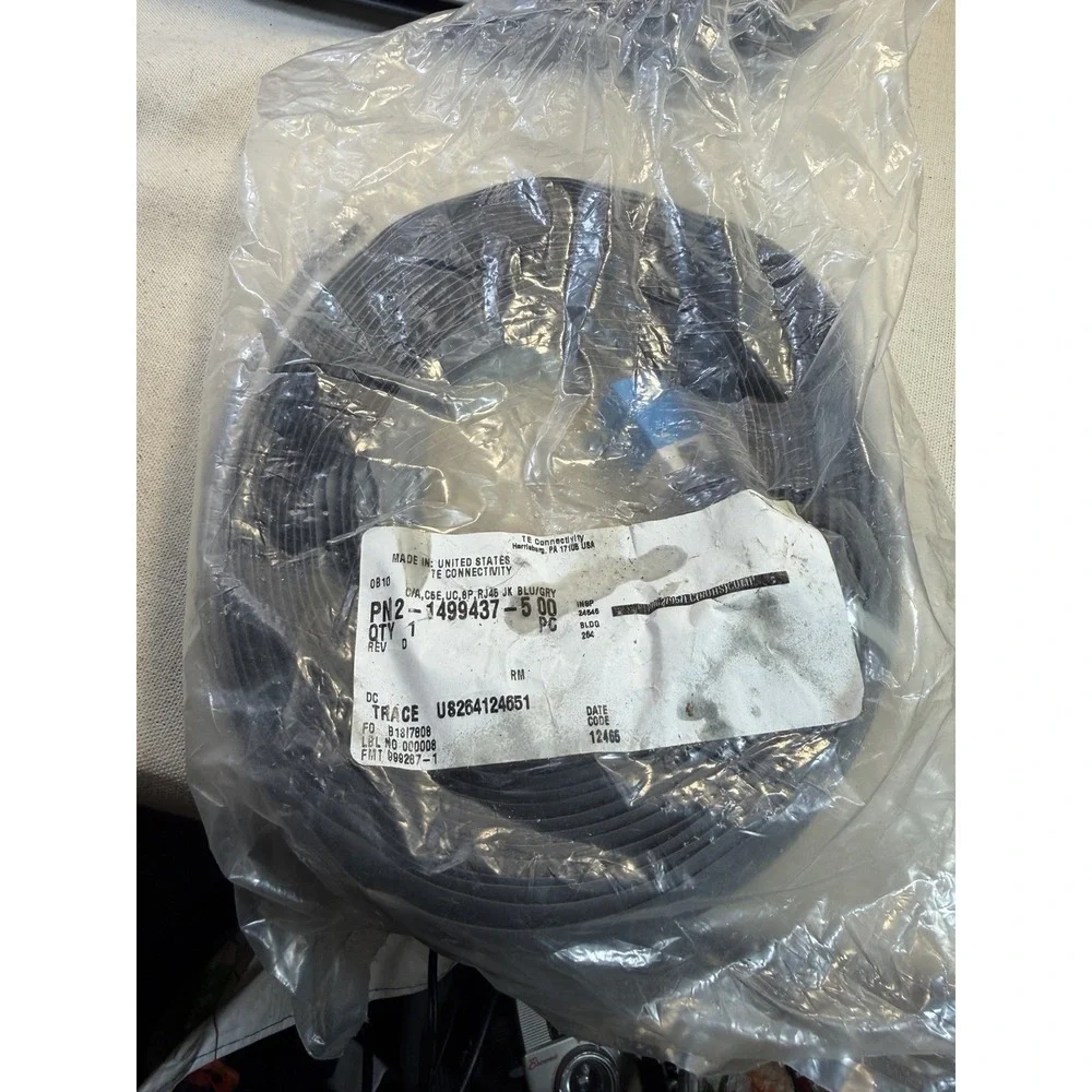 2× TE Connectivity PN2-1499437-50 Flat Ribbon Network Cables 50ft – New‎